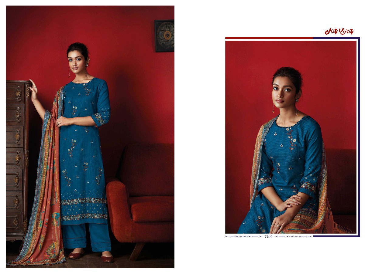 Jay Vijay Dastoor Festive Wear Wholesale Dress Material Catalog